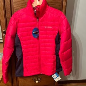 Columbia Fuchsia and Charcoal Jacket